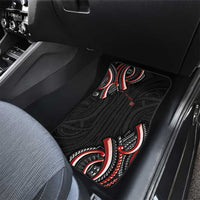 Traditional Art Hawaiian Kakau Tattoos Car Mats Red Color - Polynesian Pride