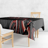 Traditional Art Hawaiian Kakau Tattoos Tablecloth Red Color LT03 - Polynesian Pride