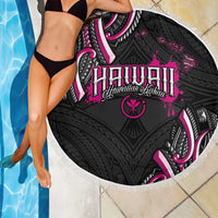 Traditional Art Hawaiian Kakau Tattoos Beach Blanket Pink Color LT03 - Polynesian Pride