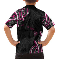 Traditional Art Hawaiian Kakau Tattoos Family Matching Puletasi and Hawaiian Shirt Pink Color - Polynesian Pride