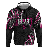 Traditional Art Hawaiian Kakau Tattoos Hoodie Pink Color - Polynesian Pride