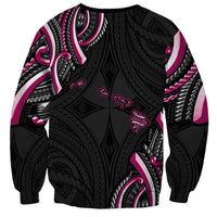 Traditional Art Hawaiian Kakau Tattoos Sweatshirt Pink Color LT03 - Polynesian Pride