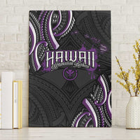 Traditional Art Hawaiian Kakau Tattoos Canvas Wall Art Purple Color LT03 Without Frame Purple - Polynesian Pride