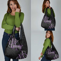 Traditional Art Hawaiian Kakau Tattoos Grocery Bag Purple Color LT03 - Polynesian Pride