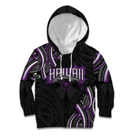 Traditional Art Hawaiian Kakau Tattoos Kid Hoodie Purple Color LT03 Hoodie Purple - Polynesian Pride