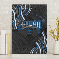 Traditional Art Hawaiian Kakau Tattoos Canvas Wall Art Blue Color LT03 Without Frame Blue - Polynesian Pride