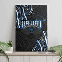 Traditional Art Hawaiian Kakau Tattoos Canvas Wall Art Blue Color LT03 - Polynesian Pride