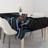 Traditional Art Hawaiian Kakau Tattoos Tablecloth Blue Color LT03 - Polynesian Pride