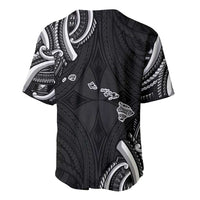 Traditional Art Hawaiian Kakau Tattoos Baseball Jersey White - Polynesian Pride