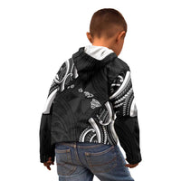 Traditional Art Hawaiian Kakau Tattoos Kid Hoodie White LT03 - Polynesian Pride