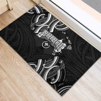 Traditional Art Hawaiian Kakau Tattoos Rubber Doormat White LT03 - Polynesian Pride