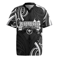 Traditional Art Hawaiian Kakau Tattoos Rugby Jersey White LT03 White - Polynesian Pride