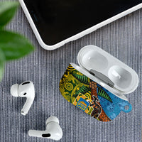 Tuvalu and Australia Together AirPods Case Tapa Pattern and Aboriginal mix Culture LT03 - Polynesian Pride