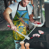 Tuvalu and Australia Together Apron Tapa Pattern and Aboriginal mix Culture LT03 - Polynesian Pride