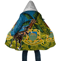 Tuvalu and Australia Together Cloak Tapa Pattern and Aboriginal mix Culture LT03 Unisex Multicolor - Polynesian Pride