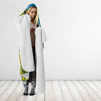 Tuvalu and Australia Together Hooded Blanket Tapa Pattern and Aboriginal mix Culture LT03 - Polynesian Pride