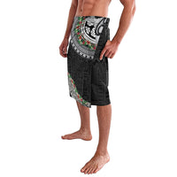 Fiji Hibiscus Lavalava Tapa Masi Motifs with Tropical Plants LT03 - Polynesian Pride