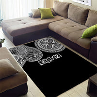 Samoa Traditional Tattoo Area Rug Tribal Tatau Pattern LT03 - Polynesian Pride