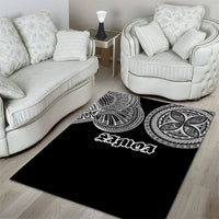 Samoa Traditional Tattoo Area Rug Tribal Tatau Pattern LT03 - Polynesian Pride