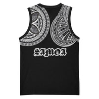 Samoa Traditional Tattoo Basketball Jersey Tribal Tatau Pattern LT03 - Polynesian Pride