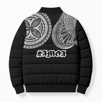 Samoa Traditional Tattoo Bomber Puffer Jacket Tribal Tatau Pattern LT03 - Polynesian Pride