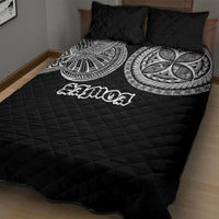 Samoa Traditional Tattoo Quilt Bed Set Tribal Tatau Pattern LT03 - Polynesian Pride