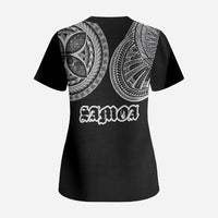 Samoa Traditional Tattoo Scrub Top Tribal Tatau Pattern LT03 - Polynesian Pride