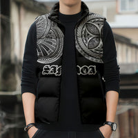 Samoa Traditional Tattoo Sleeveless Puffer Jacket Tribal Tatau Pattern LT03 - Polynesian Pride