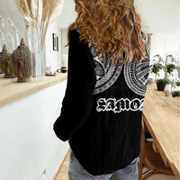 Samoa Traditional Tattoo Women Casual Shirt Tribal Tatau Pattern LT03 - Polynesian Pride