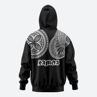 Samoa Traditional Tattoo Zip Hoodie Tribal Tatau Pattern LT03 - Polynesian Pride