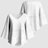 Samoa Lotu Tamaiti Kimono Sleeve Blouse Tribal Tatau with Siapo Pattern LT03 - Polynesian Pride