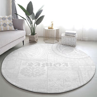 Samoa Lotu Tamaiti Round Carpet Tribal Tatau with Siapo Pattern LT03 - Polynesian Pride