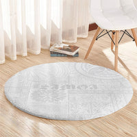 Samoa Lotu Tamaiti Round Carpet Tribal Tatau with Siapo Pattern LT03 - Polynesian Pride