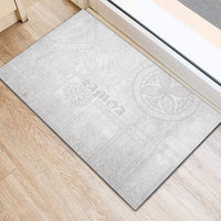 Samoa Lotu Tamaiti Rubber Doormat Tribal Tatau with Siapo Pattern LT03 - Polynesian Pride