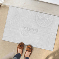 Samoa Lotu Tamaiti Rubber Doormat Tribal Tatau with Siapo Pattern LT03 - Polynesian Pride