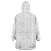 Samoa Lotu Tamaiti Wearable Blanket Hoodie Tribal Tatau with Siapo Pattern LT03 - Polynesian Pride