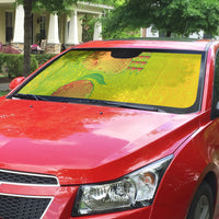 Hawaiian Mango Auto Sun Shade Polynesian Art Pattern and Kakau Tattoo LT03 - Polynesian Pride