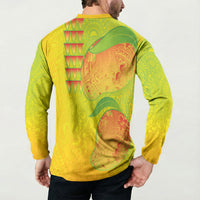 Hawaiian Mango Button Sweatshirt Polynesian Art Pattern and Kakau Tattoo LT03 - Polynesian Pride