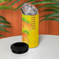 Hawaiian Mango 4 in 1 Can Cooler Tumbler Polynesian Art Pattern and Kakau Tattoo LT03 - Polynesian Pride