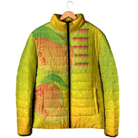 Hawaiian Mango Padded Jacket Polynesian Art Pattern and Kakau Tattoo LT03 - Polynesian Pride