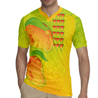 Hawaiian Mango Rugby Jersey Polynesian Art Pattern and Kakau Tattoo LT03 - Polynesian Pride