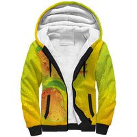 Hawaiian Mango Sherpa Hoodie Polynesian Art Pattern and Kakau Tattoo LT03 Unisex Yellow - Polynesian Pride