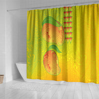 Hawaiian Mango Shower Curtain Polynesian Art Pattern and Kakau Tattoo LT03 - Polynesian Pride