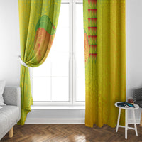 Hawaiian Mango Window Curtain Polynesian Art Pattern and Kakau Tattoo LT03 - Polynesian Pride