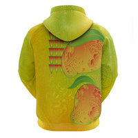 Hawaiian Mango Zip Hoodie Polynesian Art Pattern and Kakau Tattoo LT03 - Polynesian Pride