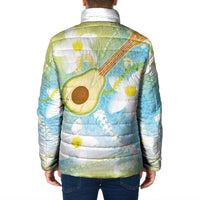 Hawaiian Ukulele Avocado Padded Jacket Leis and Polynesian Pattern LT03 - Polynesian Pride