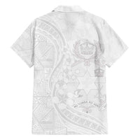 Tonga Faka Sepitema Family Matching Short Sleeve Bodycon Dress and Hawaiian Shirt Ngatu Pattern with Plumeria and Hibiscus