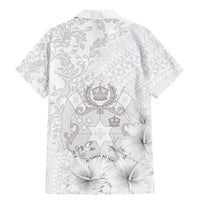 Tonga Faka Sepitema Family Matching Mermaid Dress and Hawaiian Shirt Ngatu and Floral Pattern with Blooming Hibiscus