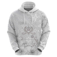 Tonga Faka Sepitema Hoodie Ngatu and Floral Pattern with Blooming Hibiscus