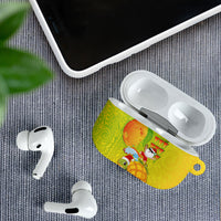 Hawaiian Mango Mele Kalikimaka AirPods Case Santa Claus Surfing with Turtle Mango Christmas LT03 - Polynesian Pride